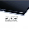 74 X 34 Inch Framed Black Tinted Fixed Glass Shower Screen Shower Door in Matte Black | Veil Water Repellent Tempered Glass 5