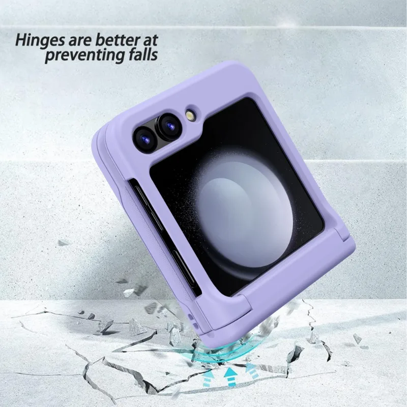 Shockproof Plastic Phone Case with Card Holder and Full Hinge Protection