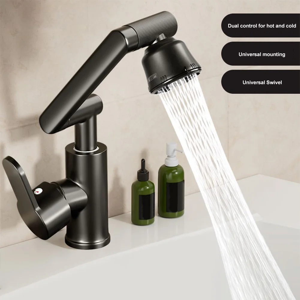 1080 Degree Swivel Faucet Robotic Arm Faucet 360 Degree Rotation Mechanical Arm Kitchen Faucet Multifunctional for Kitchen Sink 4