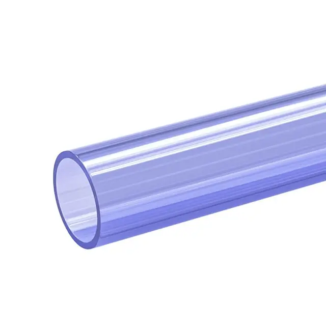 1pcs 2032mm PVC Transparent Blue Pipe Aquarium Fish Tank Acrylic Tube