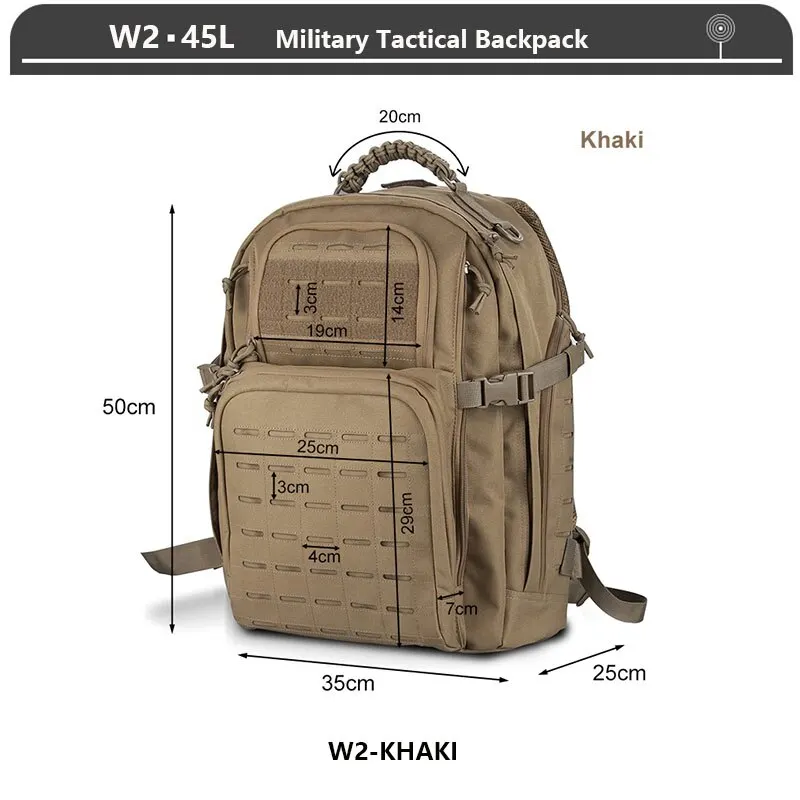 Best You Bags - Mochila táctica militar impermeable de 45 L, mochila  militar grande para el ejército, paquete de asalto de 3 días, mochila  impermeable