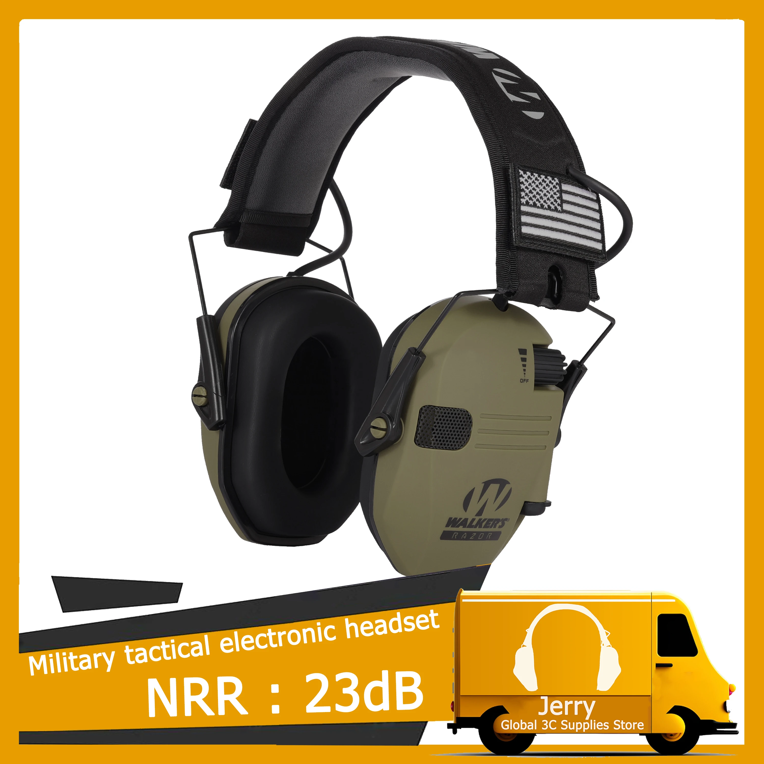 Tactical electronic shooting earmuffs Outdoor hunting Sound pickup and