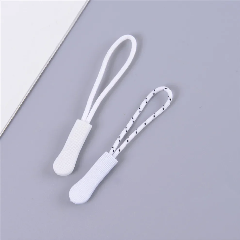 Zipper slider puller fit rope tag replacement clip broken buckle fixer zip cord tab 10/20pcs