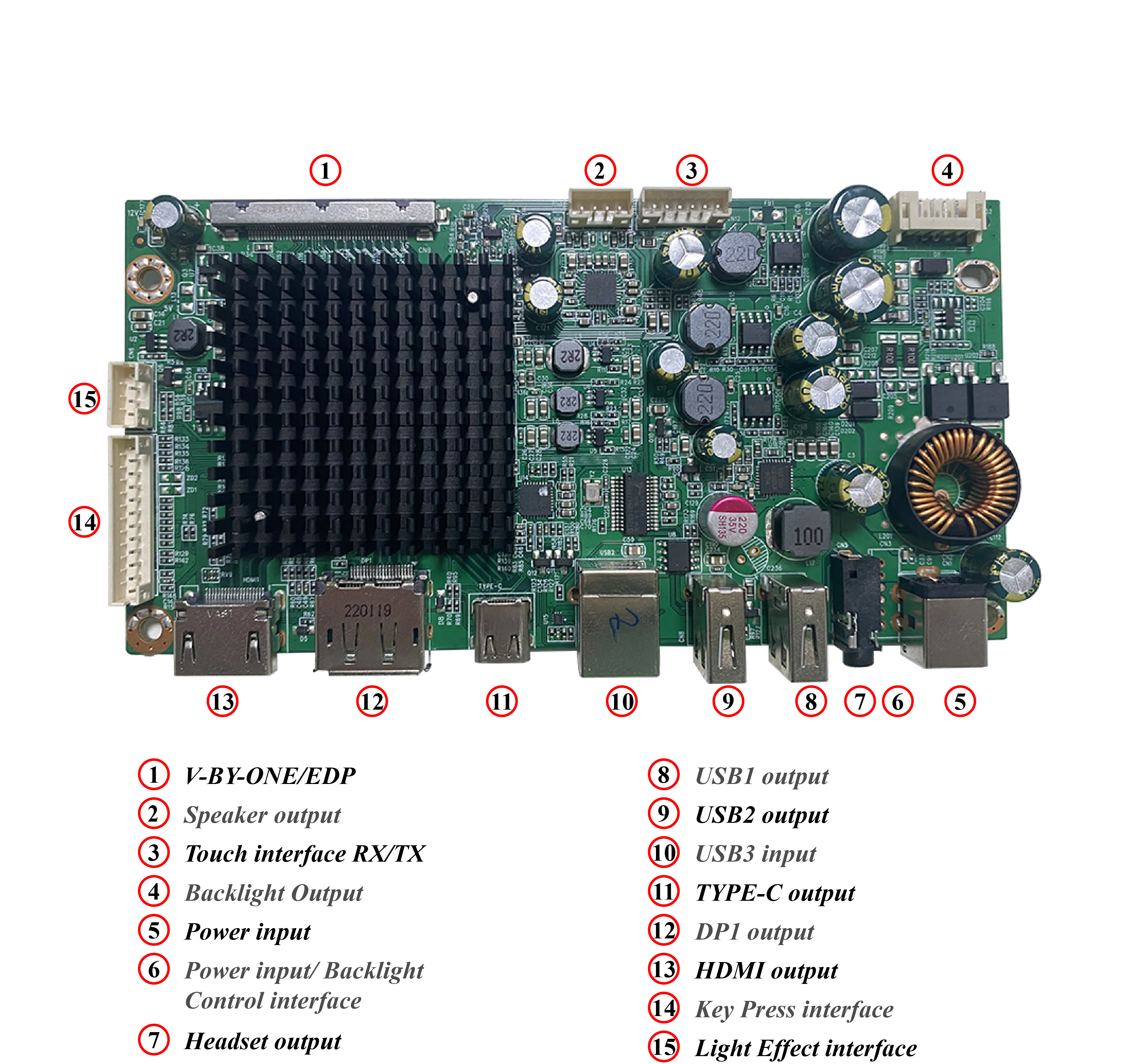 HDMI 및 TYPE-C EDP LCD 드라이버 보드, 4K 60hz
