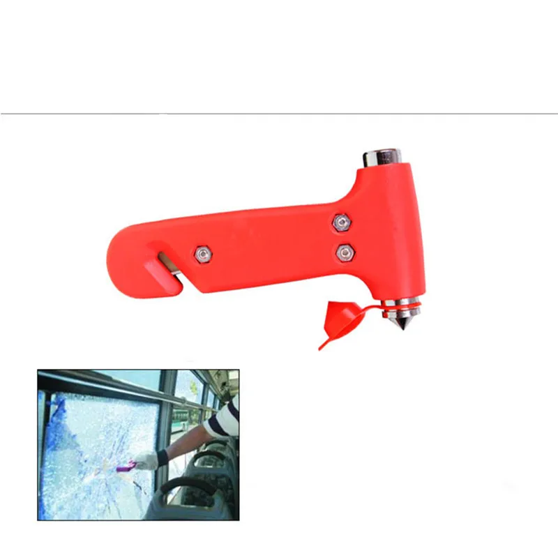 2 in 1 Multi Mini Safety Hammer Safety Hammer Keychain Escape Hammer Mini Emergency Hammer Emergency Window Breaker Emergency Car Hammer Glass Breaker Seatbelt Cutter Window Broken Escape Blade Tool Knife Tool