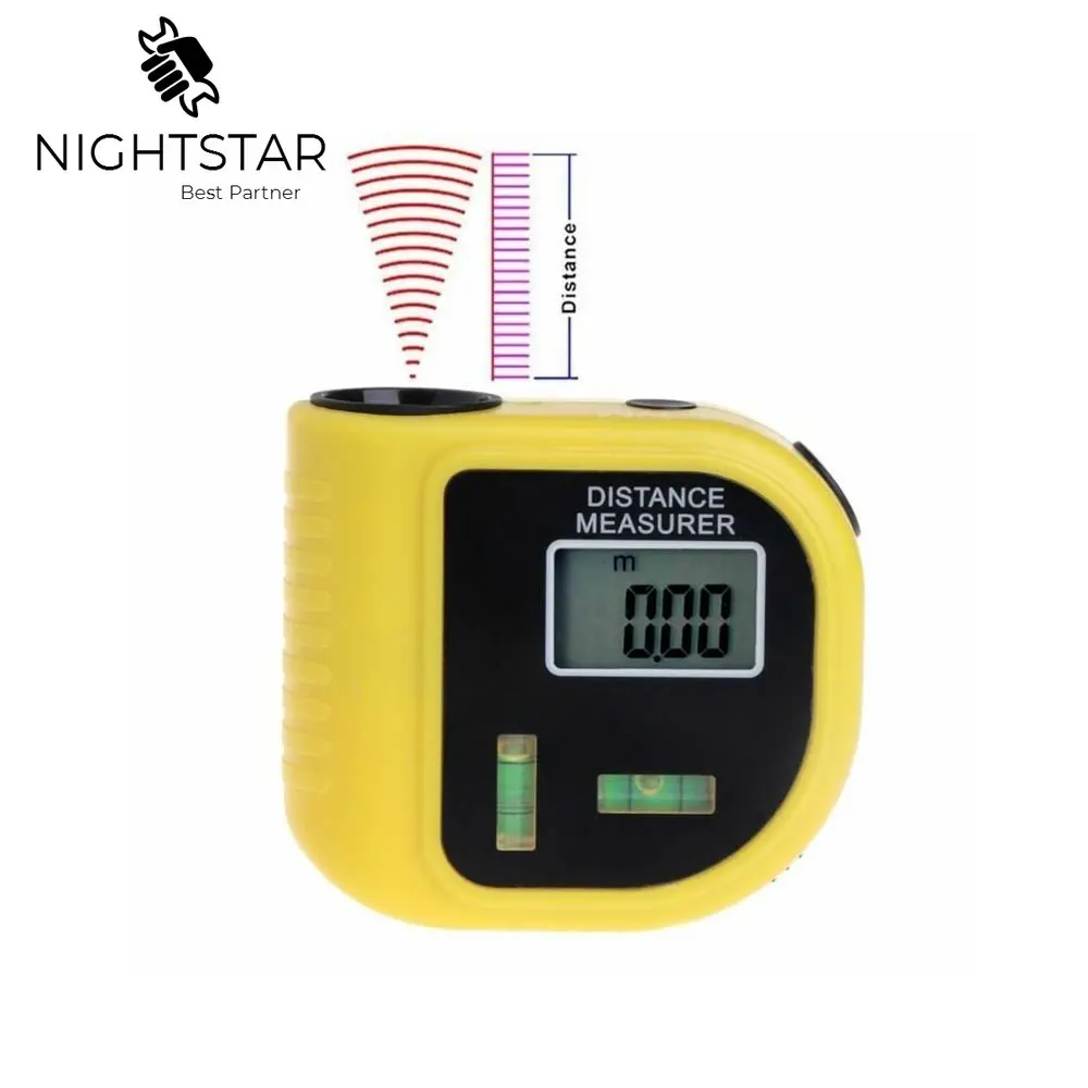 MiniUltrasonicDigitalTapeMeasureLaserRangeFinderDistanceMeter