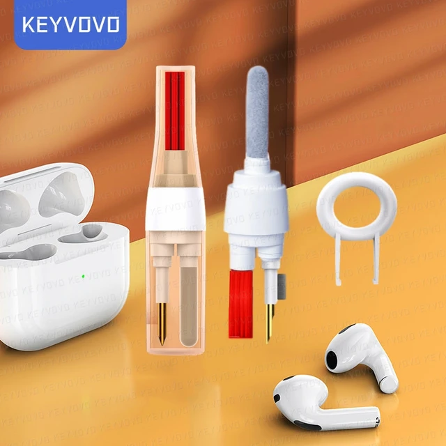 Herramienta de limpieza de auriculares Bluetooth para Airpods Pro 3 2 1,  Kit de limpiador de estuche de auriculares duradero, bolígrafo de cepillo  limpio para Xiaomi Airdots 3Pro - AliExpress