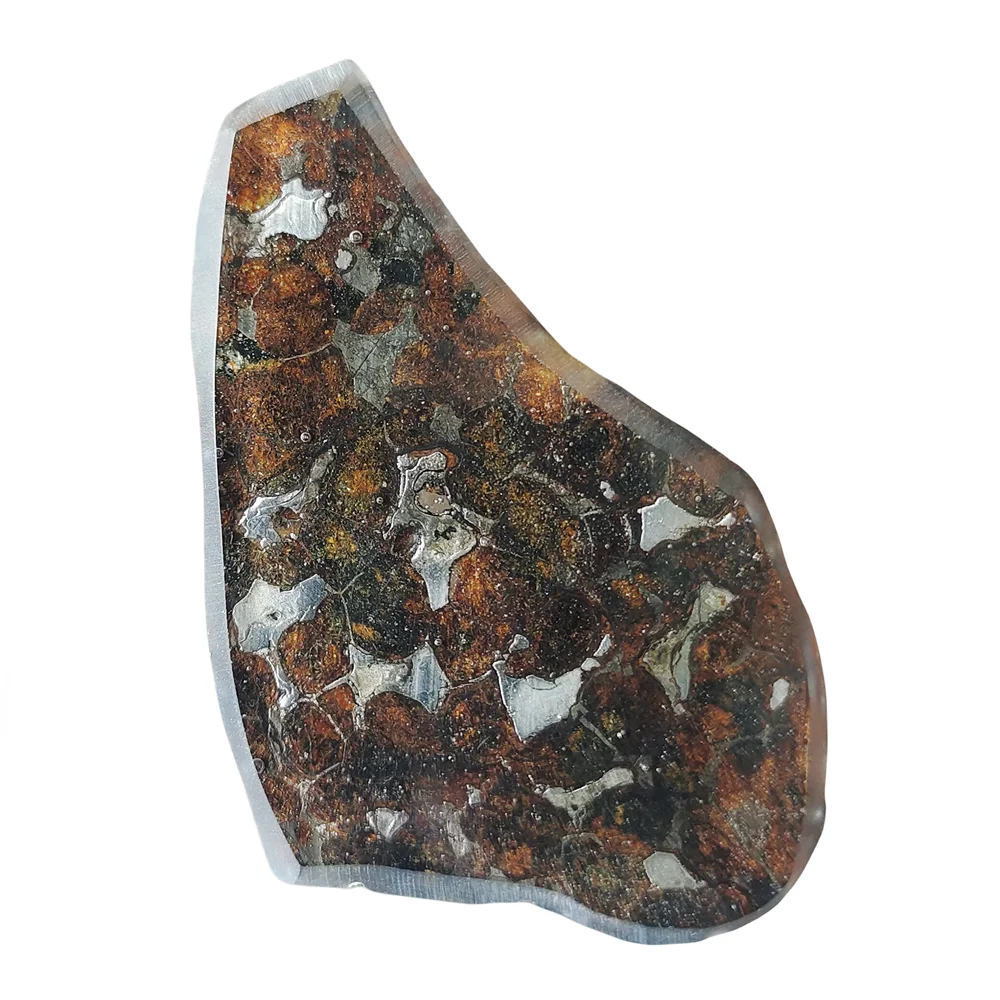 

16.8g SERICHO Pallasite Olive Meteorite Slices Natural Meteorite Material Olive Meteorite Specimens - From Kenya - CA81