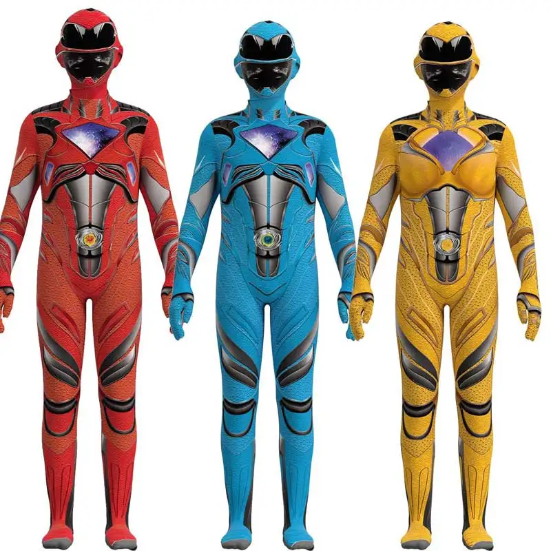 Ragazzi Uomini Power Mecha Five Beast Tuta Cosplay Bambini Adulto Mystic Force Supereroe Cosplay Costume Di Halloween