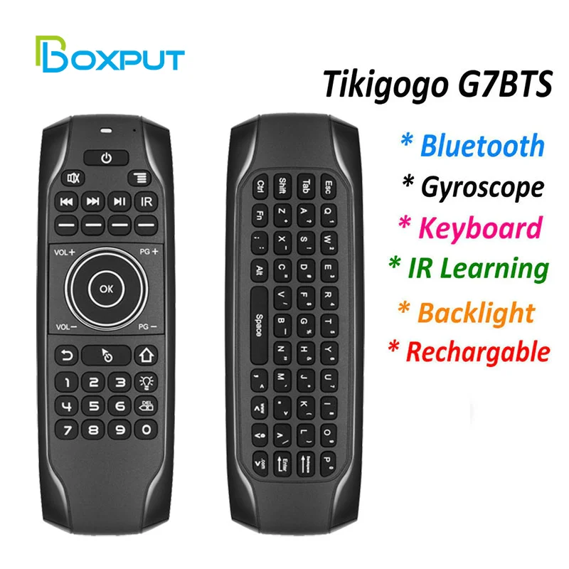 G7 BTS Bluetooth 5 0 Air Mouse гироскоп мини-клавиатура с подсветкой беспроводное ИК-обучение