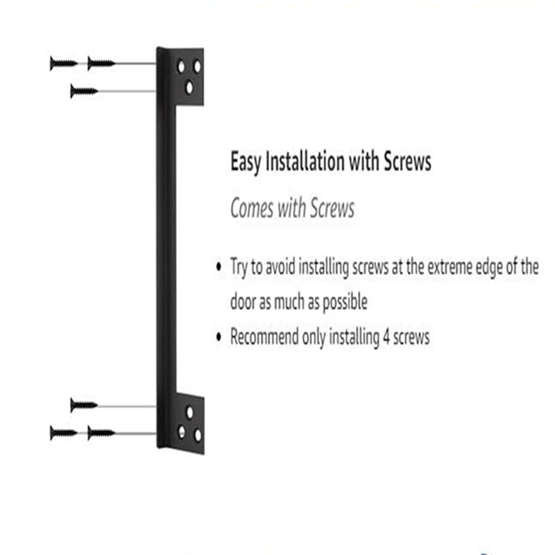 Door Latch Shield Plates, Outswing Door Security Protector, Latch Guard, Cover To Block 11 Inch Easy Install