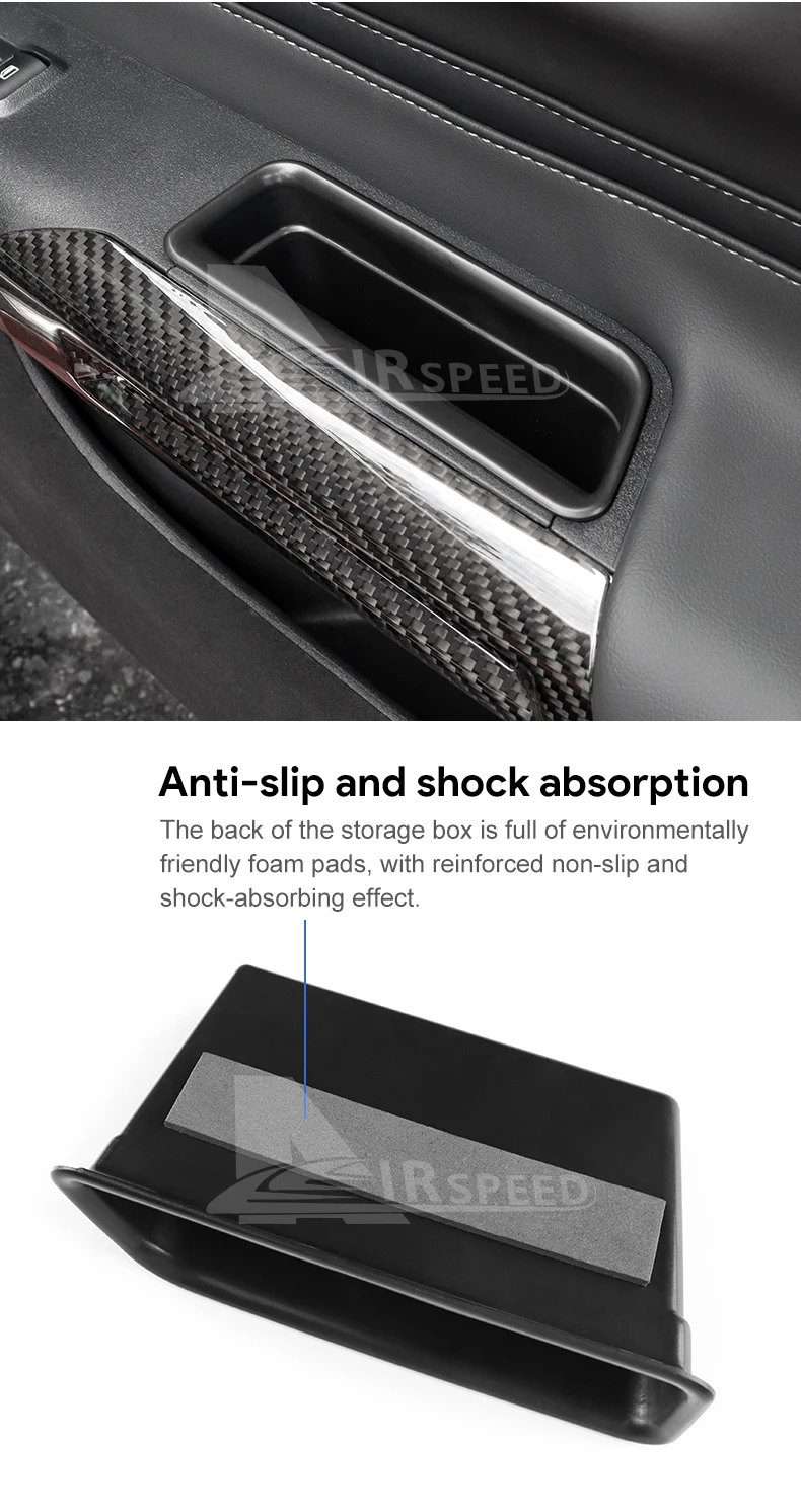 2PCS Lagerung Box Für Ford Mustang Dark Horse EcoBoost GT S650 2024 2025 2026 Auto Innen Tür Griff Organizer zubehör – Detail 7