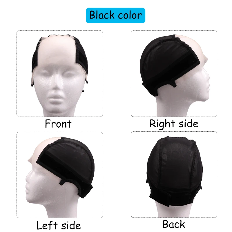 Hd Lace Wig Cap With With Velvet Grip Band For Women U Part Lace Wig Caps For Making Wigs Brown Beige Grip Cap