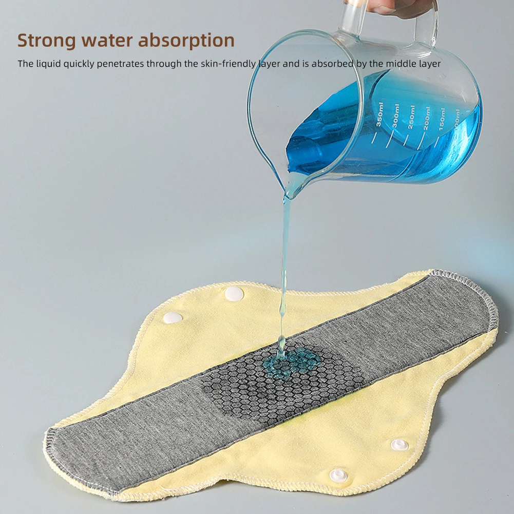 Reusable Adult Diaper Menstrual Cloth Sanitary Non-slip Soft Pads Napkin Washable Panty Liners Feminine Hygiene Pad period 3