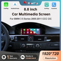 Écran multimédia sans fil CarPlay Android Auto, 8.8 pouces, pour BMW série 3 E90 E91 E92 E93 série 5 E60 E61 CCC CIC 1