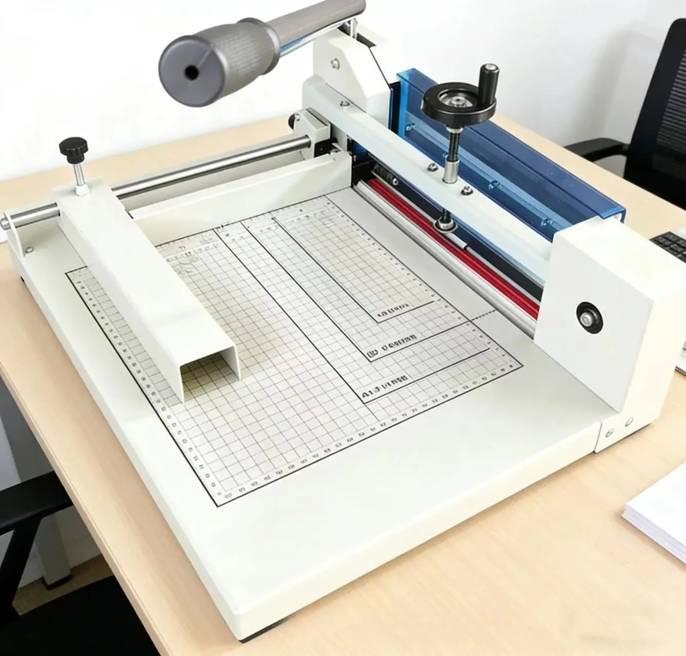Taglierina Manuale per Carta Formato A4, Taglio Massimo 4cm, Lama Affilata in Acciaio Rinforzato, Macchina da Taglio per Documenti e File - immagine 2