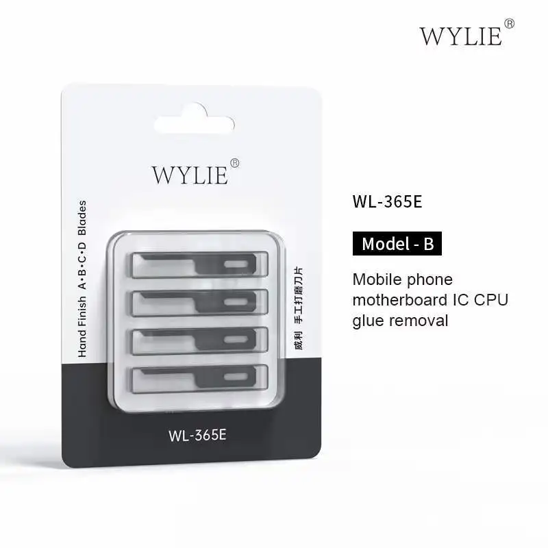 

WYLIE набор 4-в-1 лезвия Ручной Отделки 365E A B C D лезвия для ремонта и удаления клея материнской платы