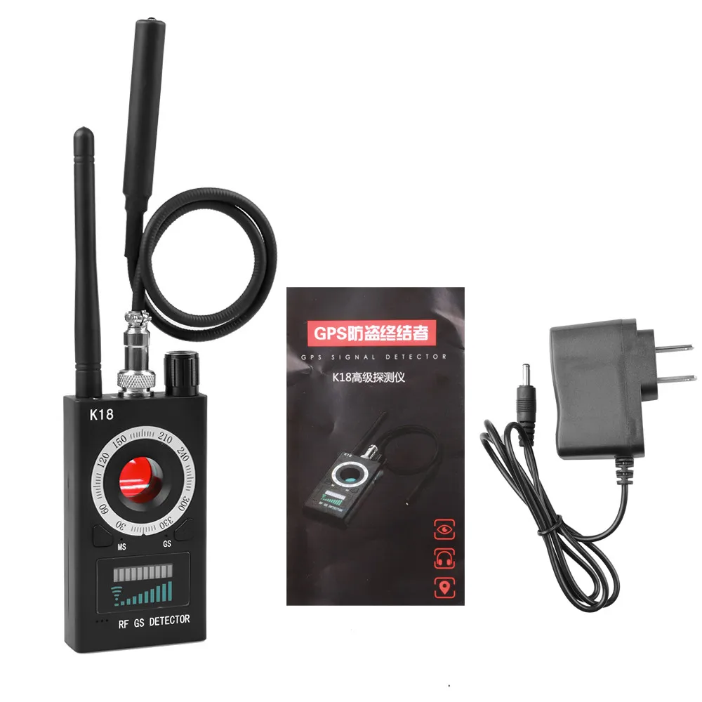 Signal Detector Wireless Detector 1MHz 6.5GHz Multi function Jammer Signal Blocker Anti-spy Camera GSM Audio GPS Signal lens RF Tracker Detect