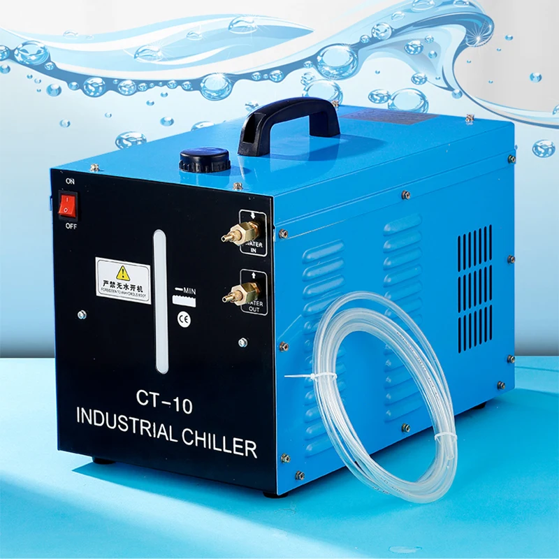 

CT-10L Portable Industrial Water Chiller 10L Low-db High Lift Pump Cooler TIG Welder Plasma Cutter Torch Cooling System