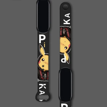 New Pokemon Electronic Watch Pikachu Cartoon Digital Electronic Waterproof LED Watch Wristband Children's Toy Christmas Gift 1pcs watch