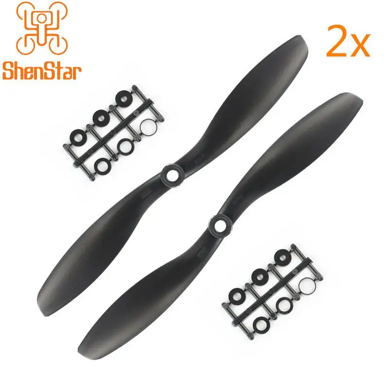 Drone propeller drone propellers drone propeller blades propeller replacement parts 2Pairs 8x4.5 CW CCW 8045 propeller nylon prop 2-Blades with 3/4/5/6mm washers for multi-Copter quadcopter plane spare part black