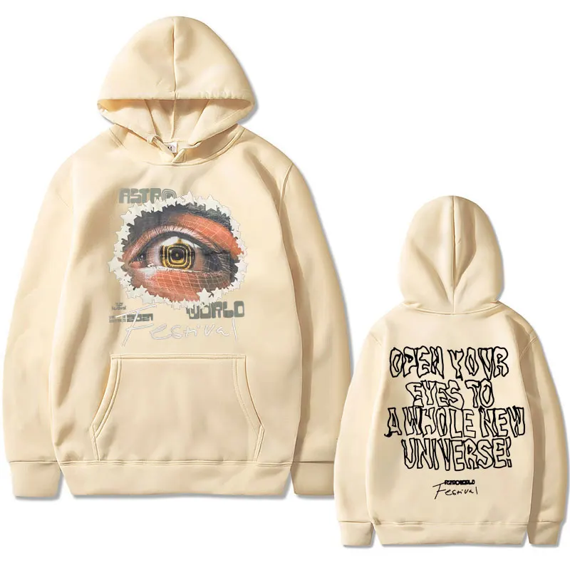 Cactus Jack Print Hoodie Men's Oversized Hip Hop Sweatshirt Men Women Clothes Male Trend Street Hoodies Mens Vintage Streetwear