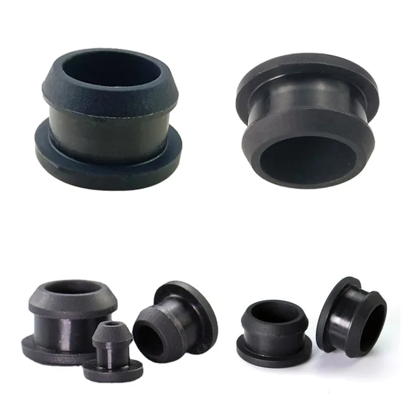 실리콘 고무 스냅 온 블랭킹 보어 플러그 구멍 스토퍼 검정색 2mm-50mm 원형 튜브 파이프 엔드 캡 밀봉 방진, 방수