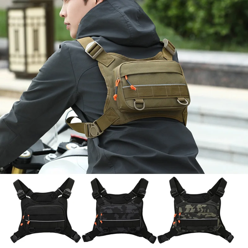 Nylon Chest Bag for Men Running Hiking Cycling Outdoor
