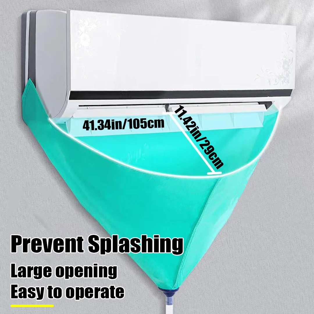 Air Conditioner Cleaning Kit Leak-proof Cover Full Set of Wall-mounted Split with Water Pipe Disassembly-free Clean Tools