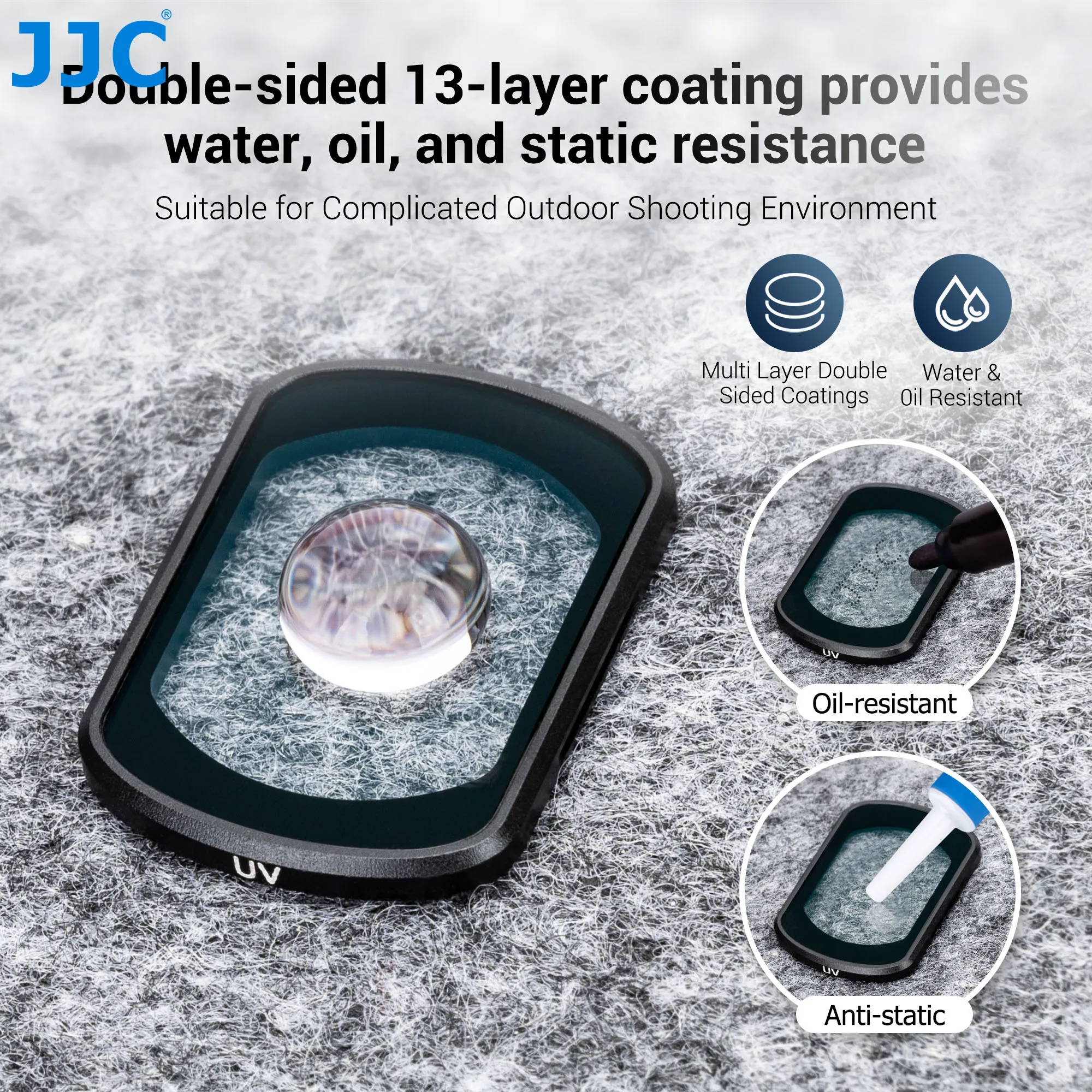 JJC Magnetic UV Filter For DJI OSMO Pocket 3 Creator Combo Magnetic Multi Coated Ultra-thin Aluminum Alloy Lens Protect Filters 5