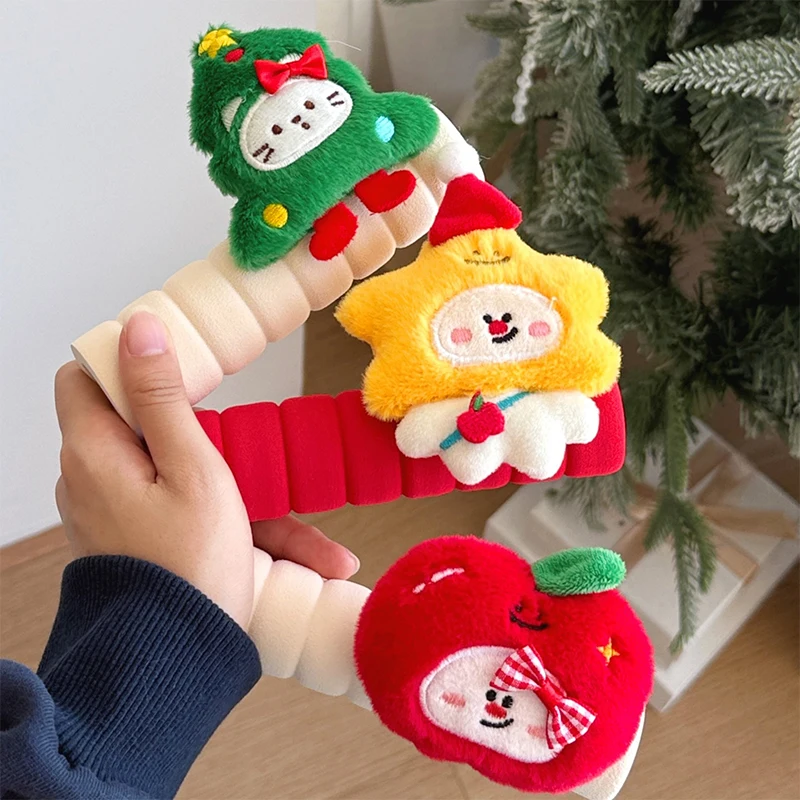 1pc Festival Santa Claus Xams Snowman Door Handle Sleeve Home Decoration Soft Fabric Christmas Door Knob Cover