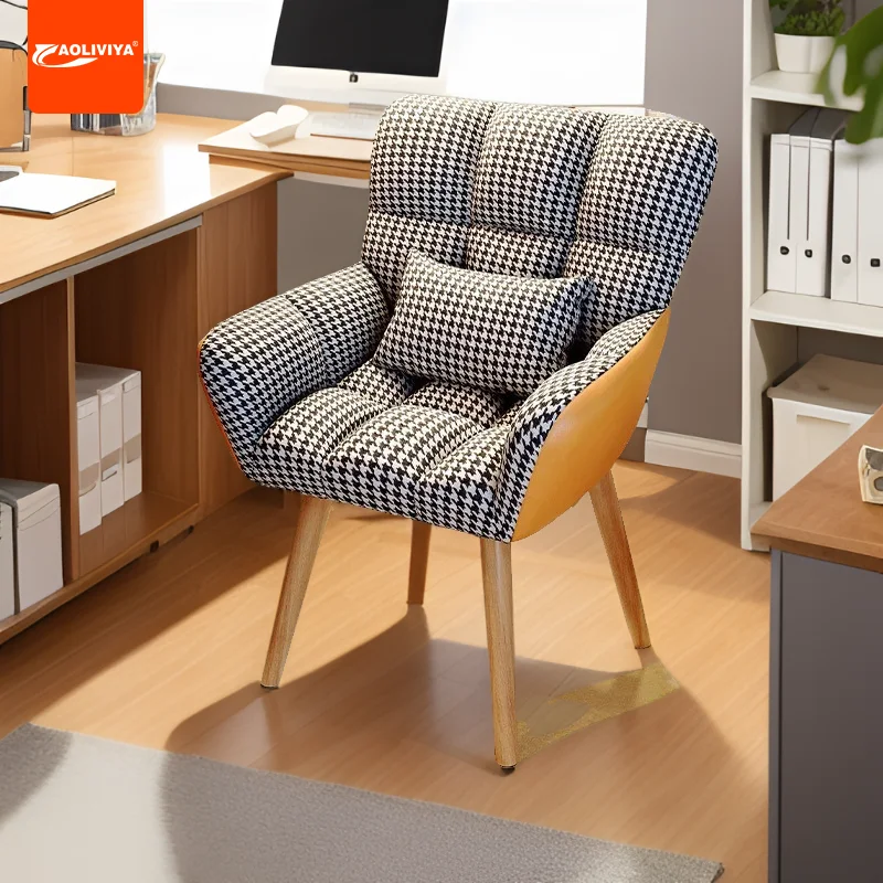 

Косметическое кресло Aoliviya со спинкой, современное минималистичное кресло для девушек, Интернет-знаменитостей