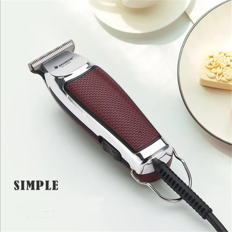 Hair Clipper Professional Corded Electric Trimmer 0.1mm Precision Haircut Machine Barber Salon Style Fade Hairline Shaver Razor 5