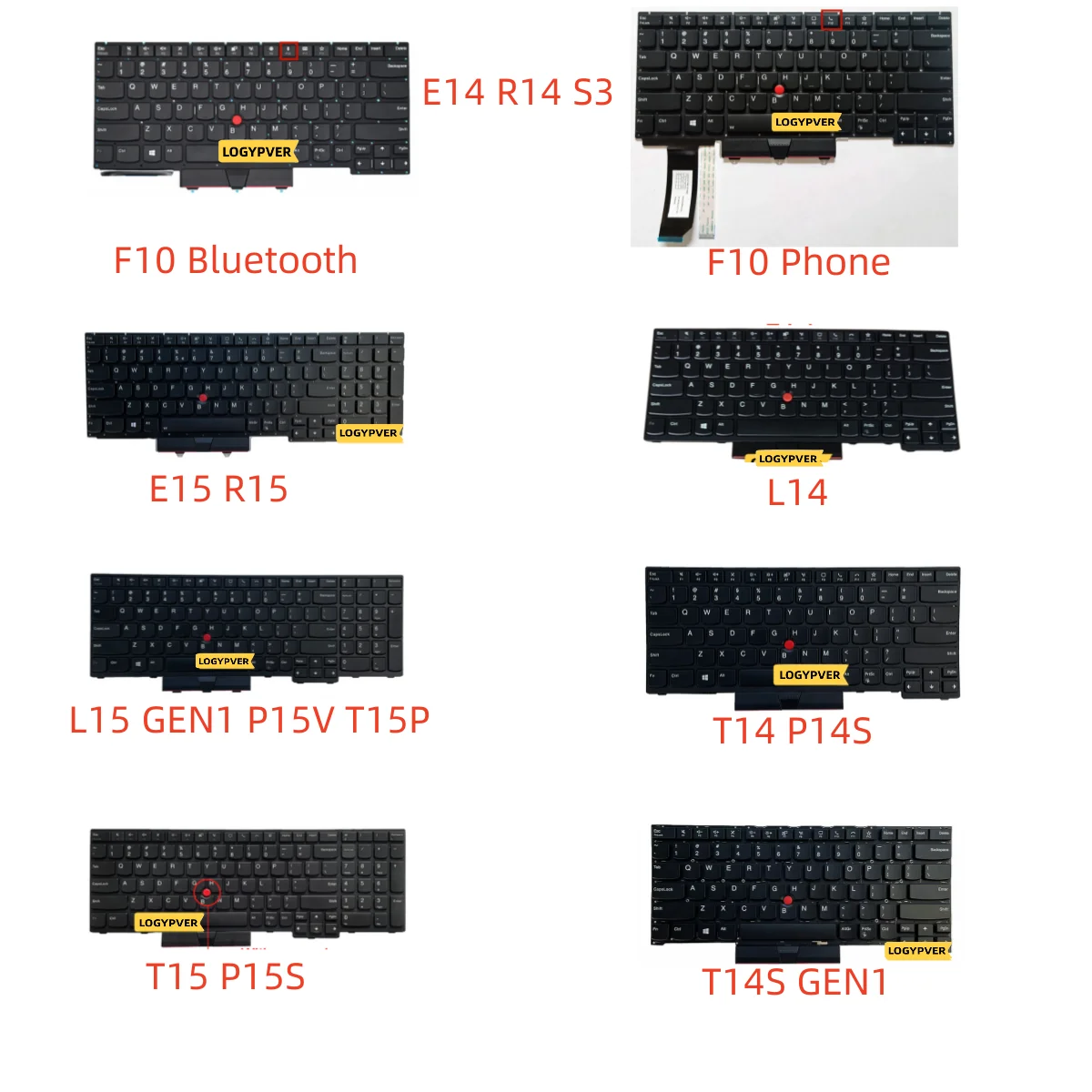 

Keyboard For Lenovo Thinkpad E14 R14 S3 Gen2 E15 R15 L14 P15V T15P L15 GEN1 T14 P14S T15 P15S T14S Laptop US English Backlit