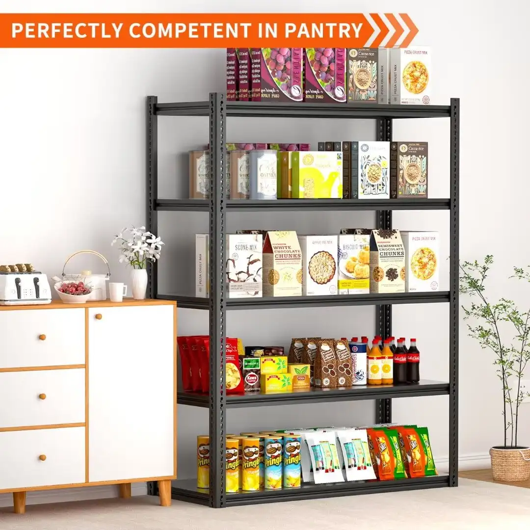 5 Tier Garage Shelving Heavy Duty Steel Shelving Unit 2000LB Capacity Adjustable Metal Storage Rack 36"W X 16"D X 72"H 5