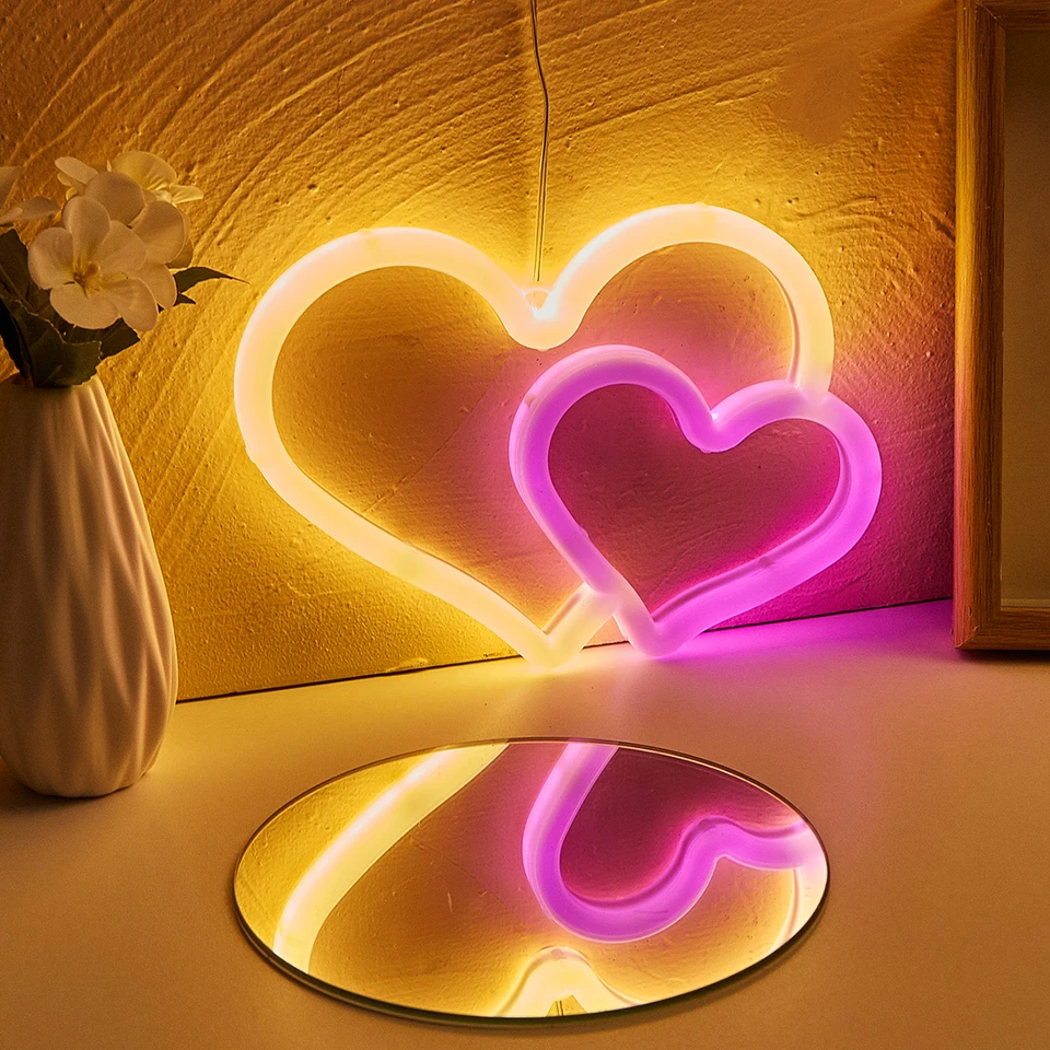 Generic LED Neon Cuore Luce Accattivante Decorazione per