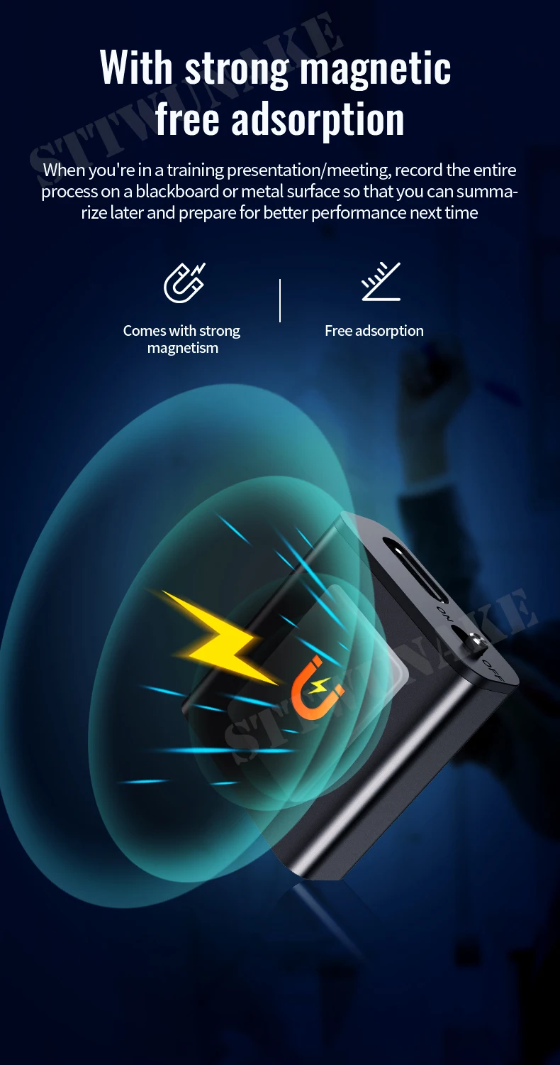 magnetic attachment recorder