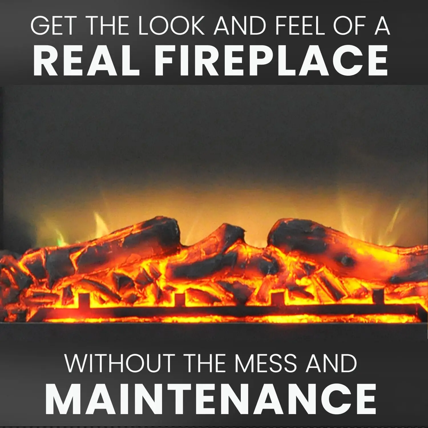 23-In. Freestanding 5116 BTU Electric Fireplace Heater Insert w/ Remote Control & Timer Flame Effect, Safety Shut Off, Dimmer 5
