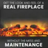 23-In. Freestanding 5116 BTU Electric Fireplace Heater Insert w/ Remote Control & Timer Flame Effect, Safety Shut Off, Dimmer 5