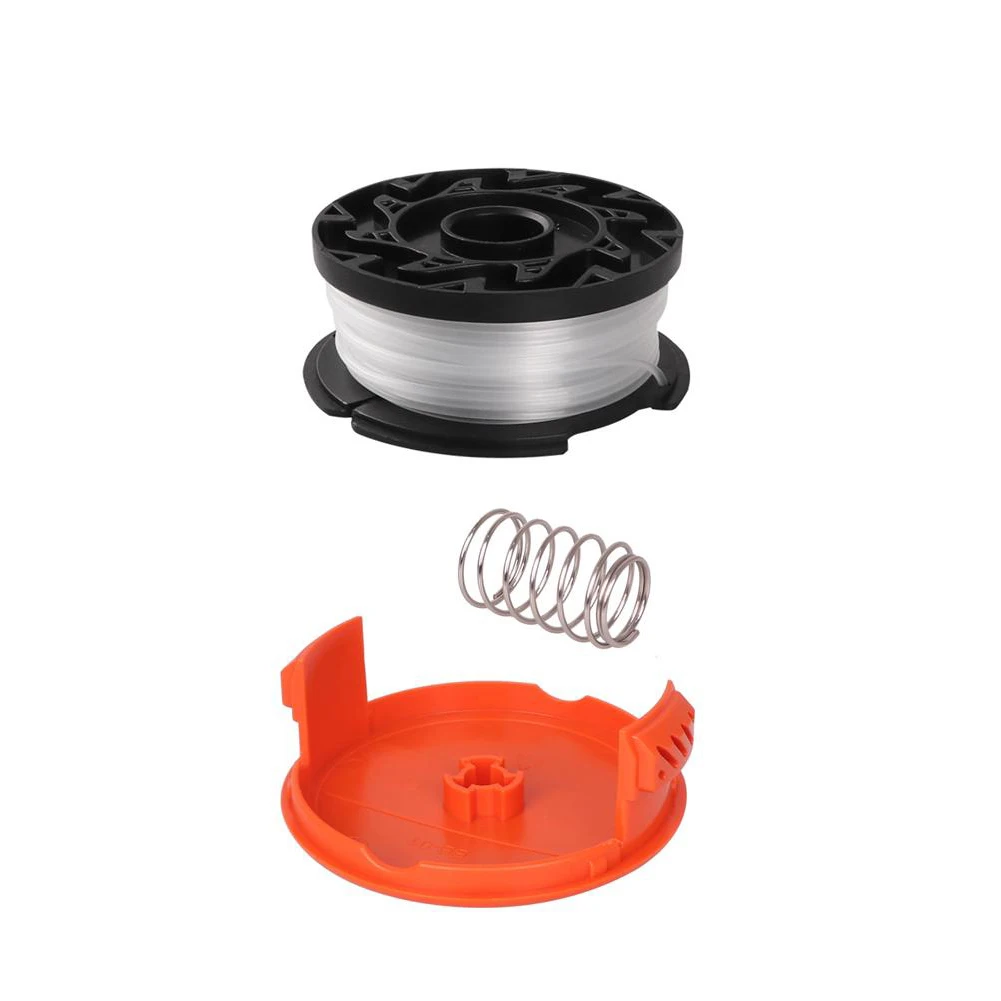 Trimmer Spool &Cap Cover & Spring For Black Decker For Cordless Grass Trimmer Blade Cutter Lawn Mower Accessories Parts