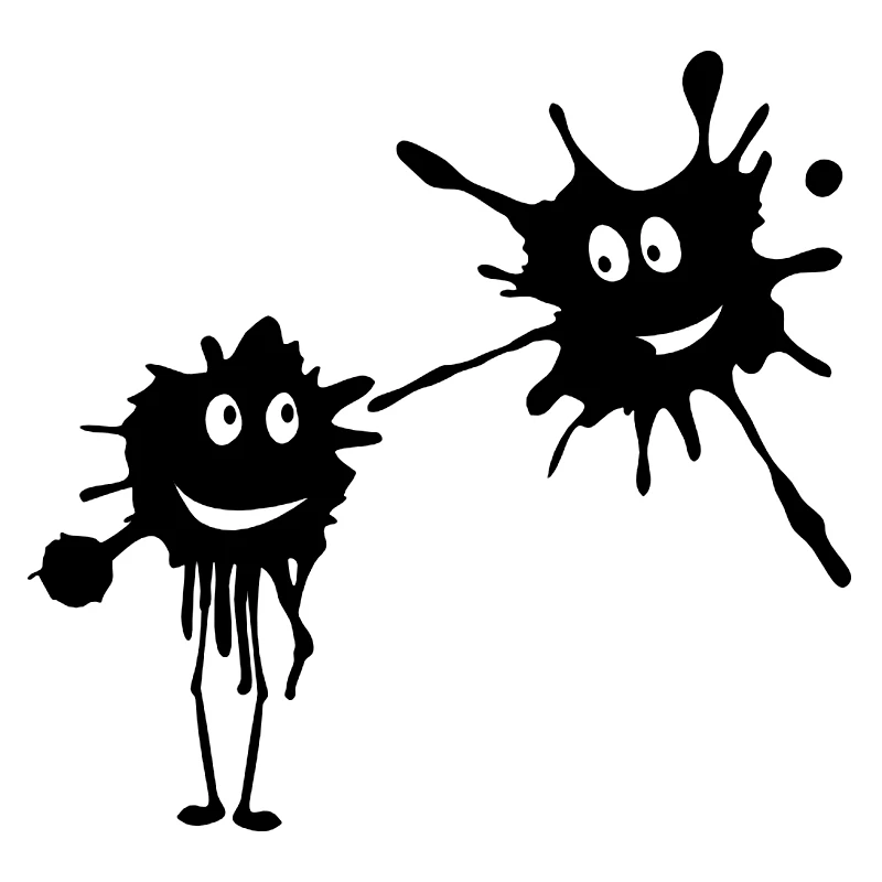 

15x14.3 cm Merry Blots funny car sticker vinyl decal white/black for auto car stickers styling car decoration