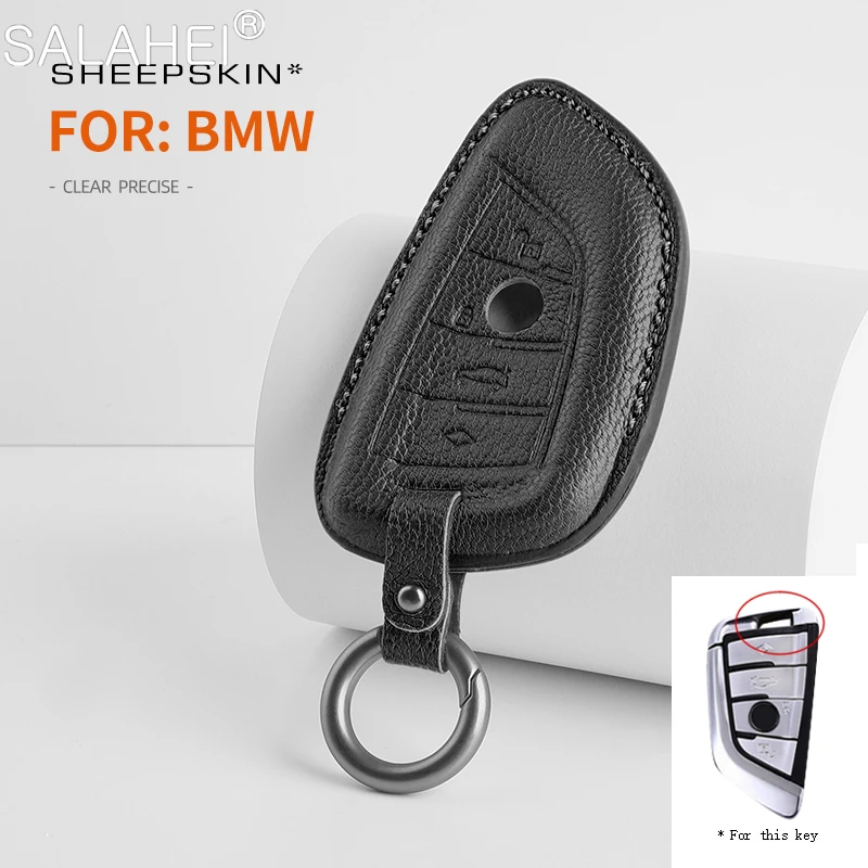 

Sheepskin Car Key Protect Case For BMW X1 X2 X3 X4 X5 X6 F30 F34 F10 F20 G20 G30 G11 G01 G02 G05 F15 F16 1 3 5 7 Series F48 F39