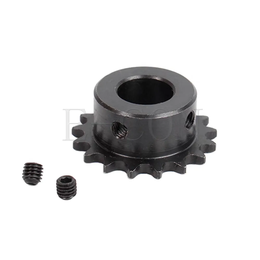 1 PCS 04C 15 Teeth Sprocket Bore 8mm Metal Pilot Motor Gear Roller Chain Drive 25H 15T 2" for Motorcycle Timing Chain DIY