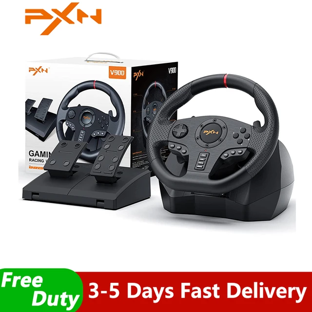 PXN V9 Racing Wheel With Pedals And Shifter Gaming Steering Wheel Volante  For PS3/PS4/PC Windows/Switch/Xbox One/Series X/S