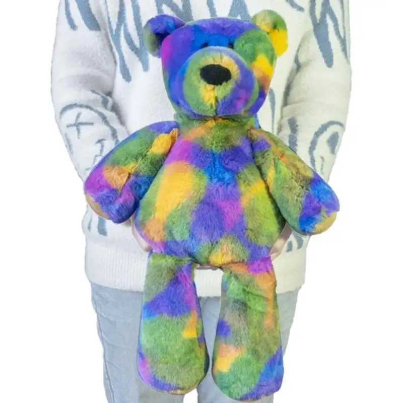 

Мягкий медведь, игрушка, Huggable, милый медведь, игрушка, красочный плюшевый мультяшный Радужный медведь, кукла, мягкое животное, искусственное животное на Рождество