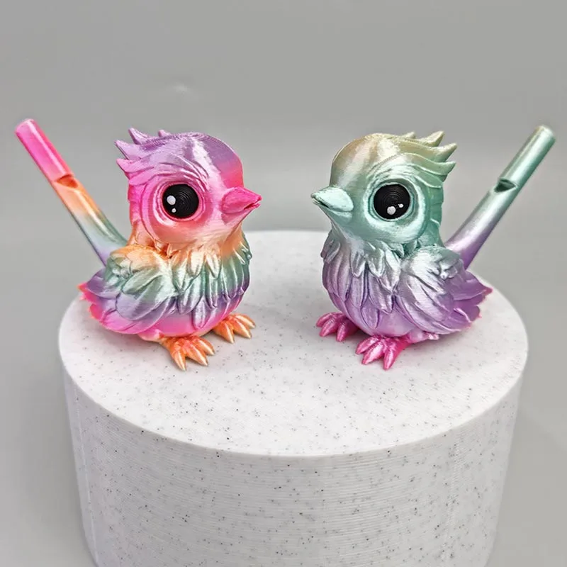 3D Printing Water Bird Whistle for Children Toys Can Add Water To Whistle for Training Bird's Call Kid Toy Desktop Ornament