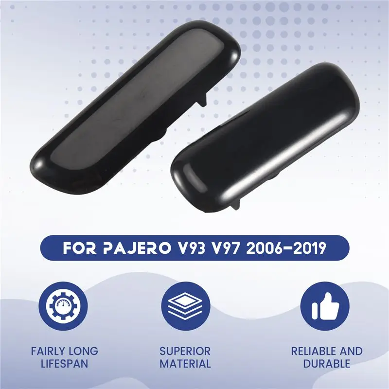 A65X-자동차 헤드라이트 와셔 노즐 커버 캡 미쓰비시 파제로 V93 V97 2006 2007 2008 2009 2010-2019 8264A027 8264A028