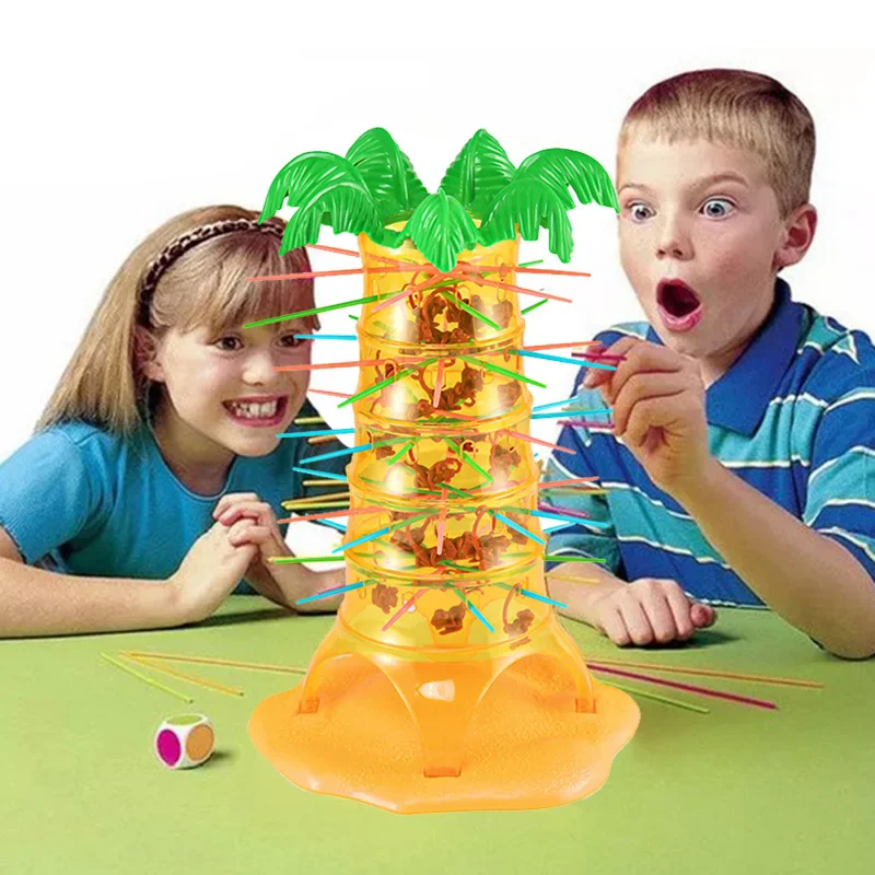 Board Game Board Game Toy Mini Funny Monkey Climbing Tree Games Toy Kid Flipping Monkey Board Parent Child Interactive Party Desktop Strategy Game Toys