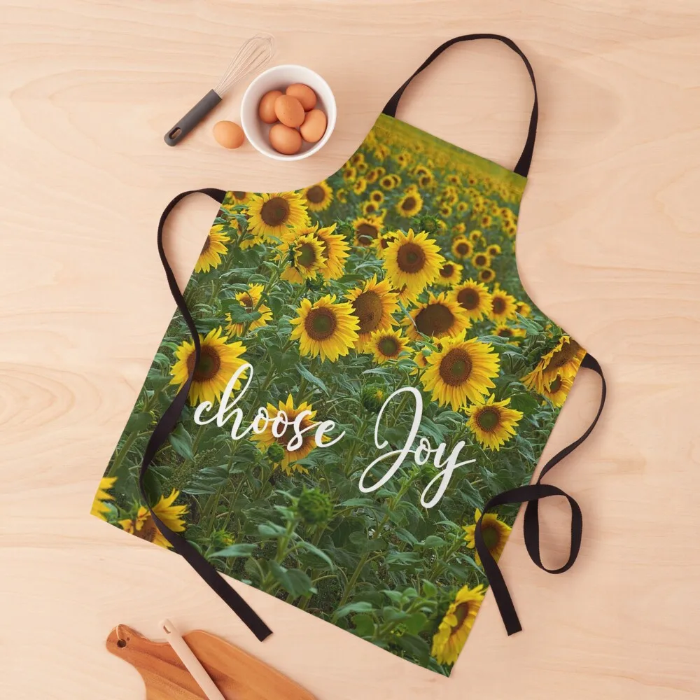 

Sunflower Field Choose Joy Quote Apron Art Children'S Apron