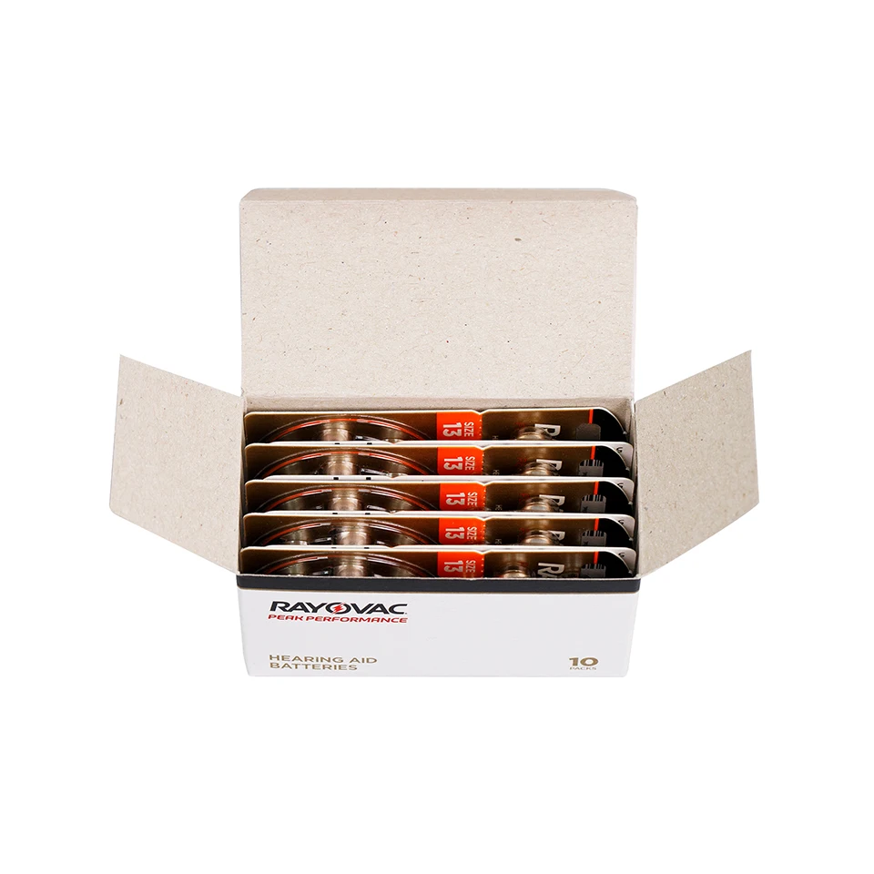 60pcs/Box Rayovac Peak Hearing Aid Batteries A13 13A 13 P13 PR48 Zinc Air Battery hearing aid batteries,hearing aids accessory